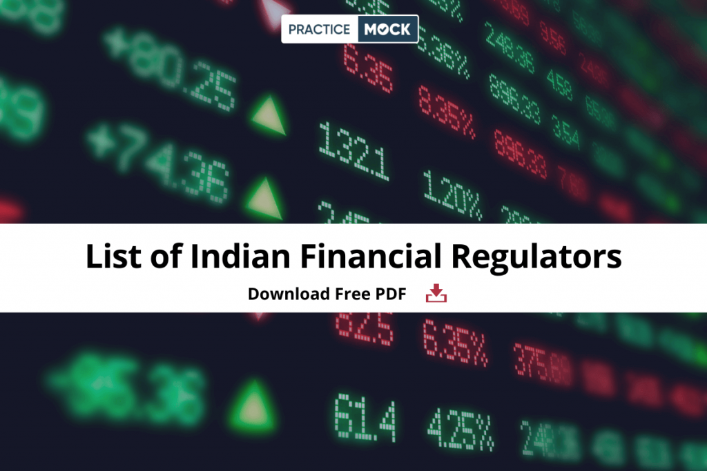 List of Indian Financial Regulators Download Free PDF PracticeMock
